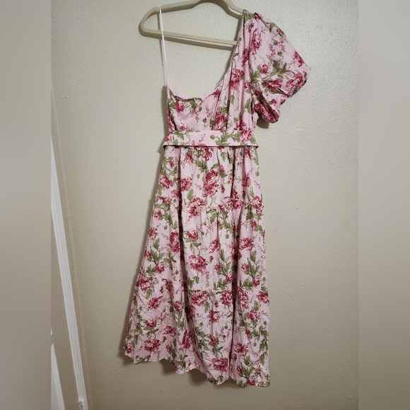 Show Me Your MuMu Deluca Garden Romantic Dress XL Party Spring Floral Feminine - Picture 8 of 9